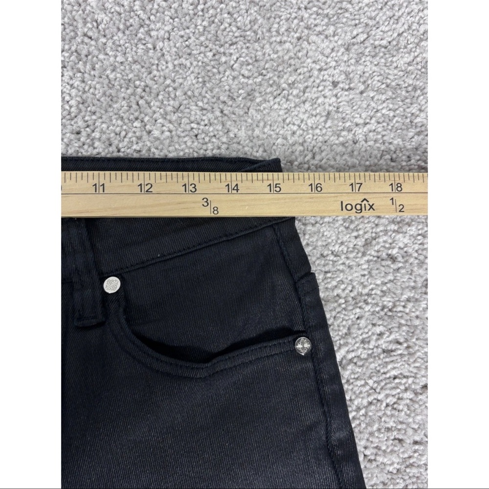 NWOT GUAPI Black Embroidered Design Jeans Men Size 30 Bootcut Flare Denim - Picture 11 of 14
